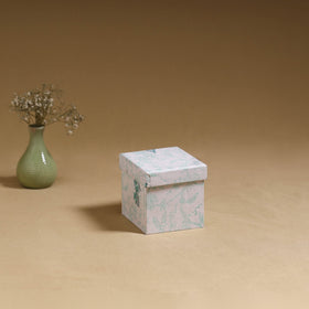 White - handcrafted printed organizer stationery kit 48