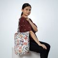 Buy Handcrafted Quilted Sanganeri Block Printed Shoulder Bag Online at iTokri.com