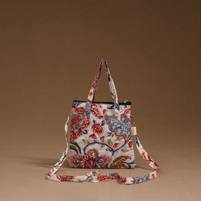 Handcrafted quilted sling bag 11