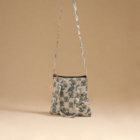 Handcrafted quilted sling bag 11