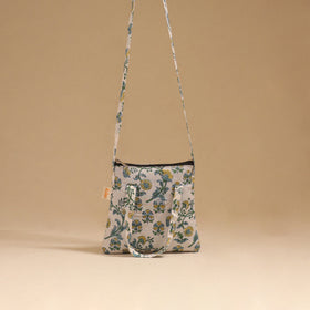 Handcrafted quilted sling bag 11