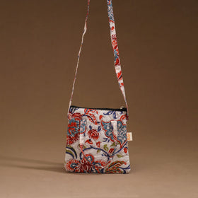 Handcrafted quilted sling bag 11