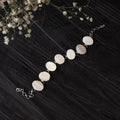 White - handcrafted seashell bracelet (adjustable) 36