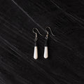 White - handcrafted seashell earrings 39