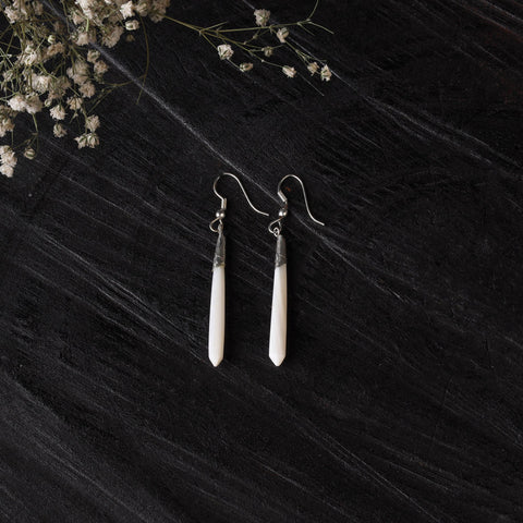 Handcrafted seashell earrings 40