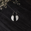 White - handcrafted seashell earrings 53