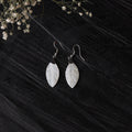 White - handcrafted seashell earrings 59
