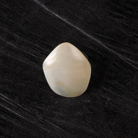 White - handcrafted seashell ring (adjustable) 14
