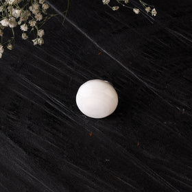 White - handcrafted seashell ring (adjustable) 24