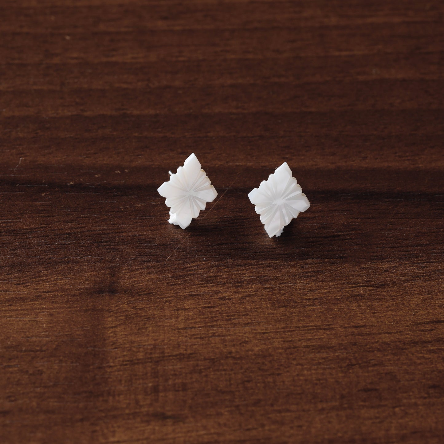 Buy Handcrafted Seashell Stud Earrings Online at iTokri.com 