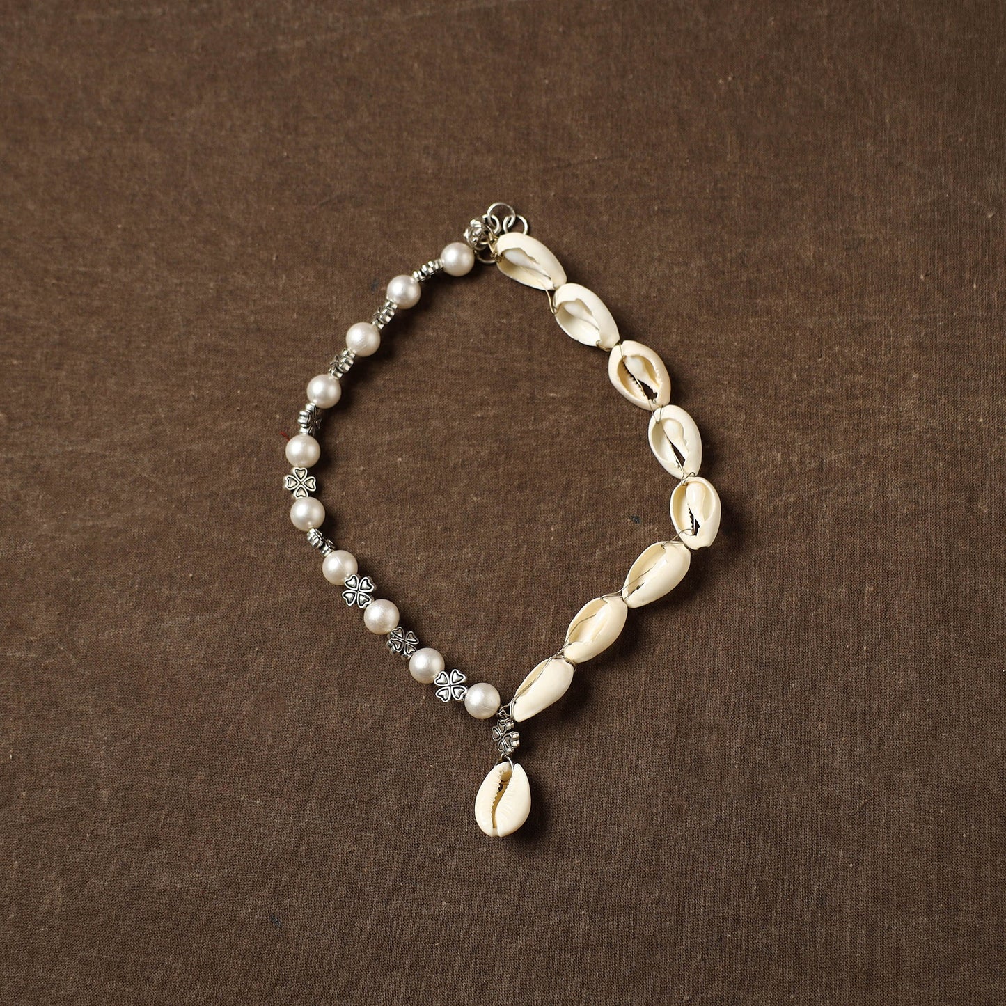 Handcrafted Shell & Bead Work GS Necklace 