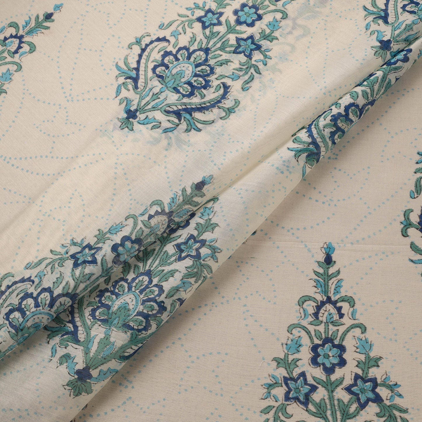 Handloom chanderi silk hand sanganeri fabric 11