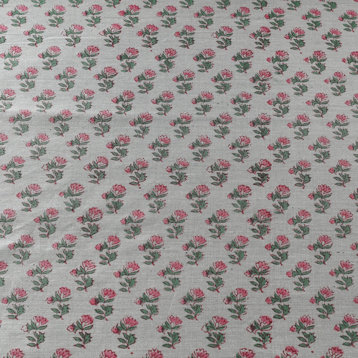 White - handloom chanderi silk sanganeri fabric 03