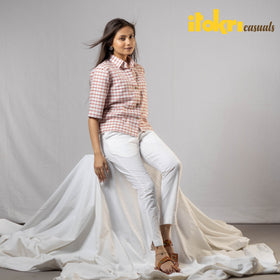  iTokri Casuals - Handloom Cotton Crop Top Online l iTokri.com