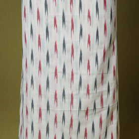 White - handloom cotton 3pc pochampally ikat dress material