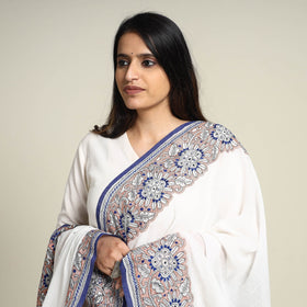 Buy Bengal Kantha Embroidered Cotton Handloom Dupatta Online at iTokri.com