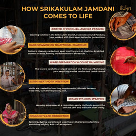 White - handloom cotton buti srikakulam jamdani saree 03