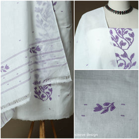 Handloom cotton manipuri 3pc unstitched dress material 01