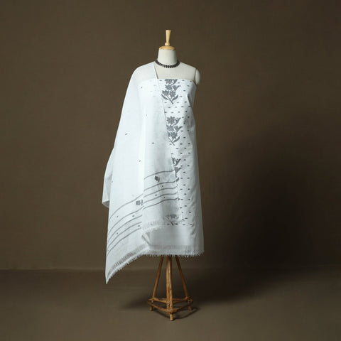 Handloom cotton manipuri 3pc unstitched dress material 02