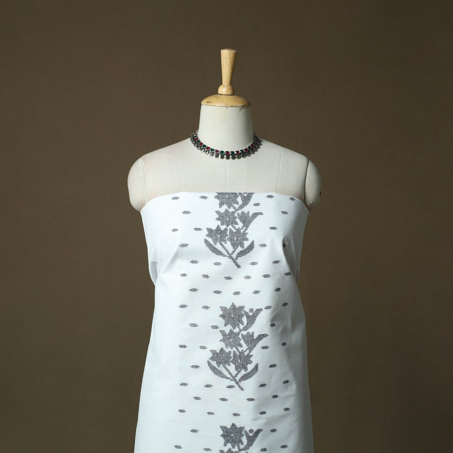 Handloom cotton manipuri 3pc unstitched dress material 02