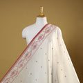 White - handloom cotton phulia jamdani fabric 01