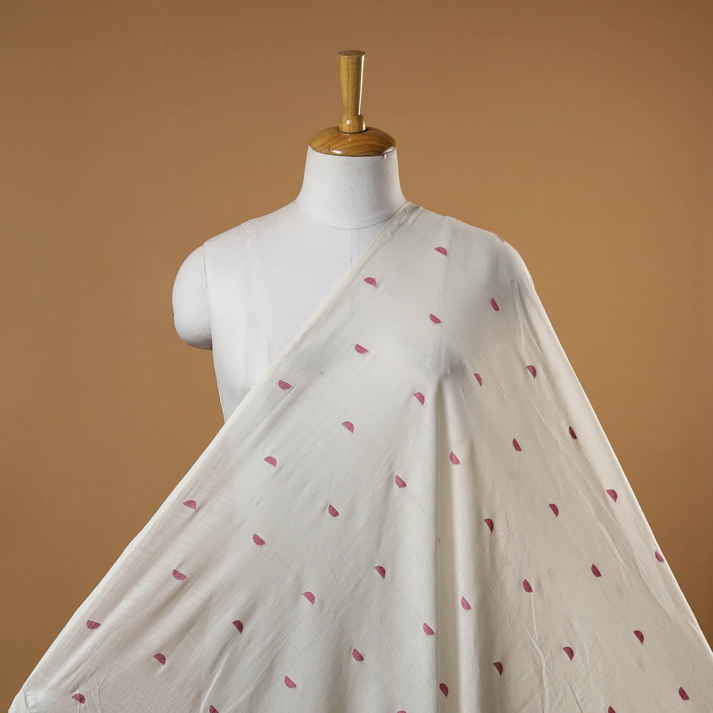 White - handloom cotton phulia jamdani fabric 20