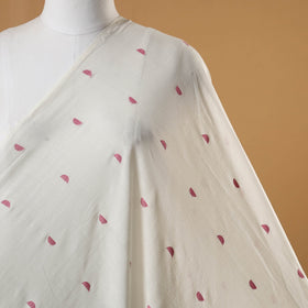 White - handloom cotton phulia jamdani fabric 20