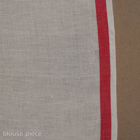 White - handloom cotton phulia jamdani saree 14