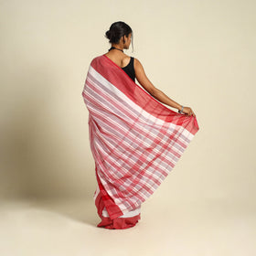 White - handloom cotton phulia jamdani saree 15