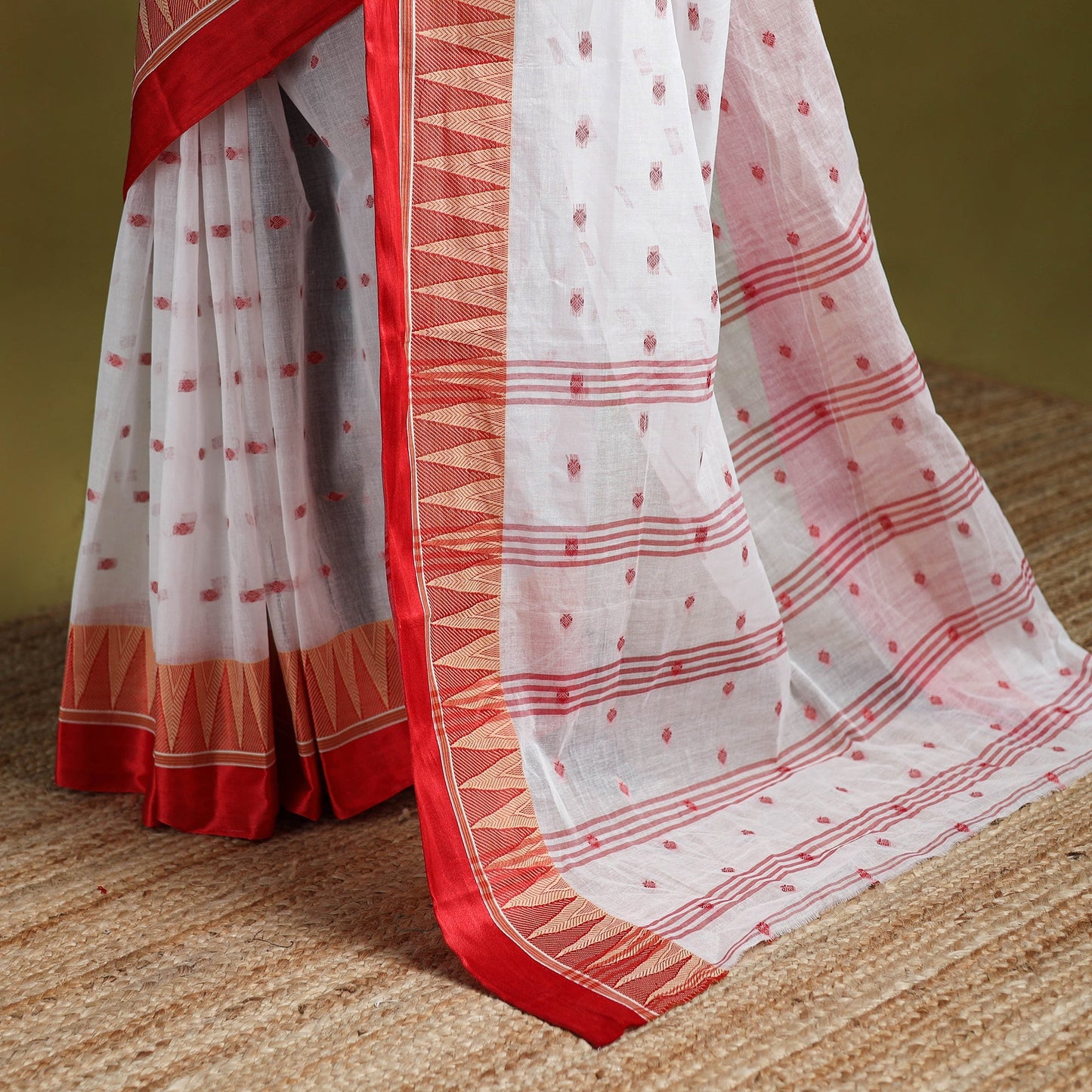 Handloom cotton phulia jamdani saree with border 45