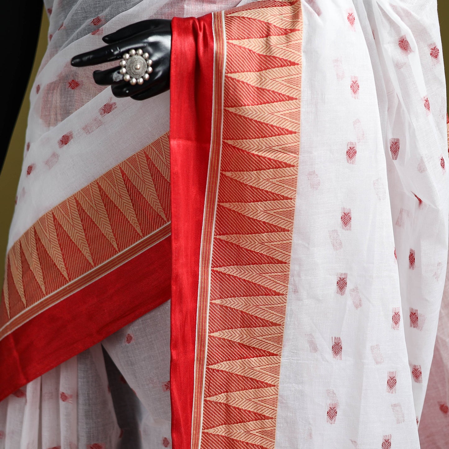 Handloom cotton phulia jamdani saree with border 45