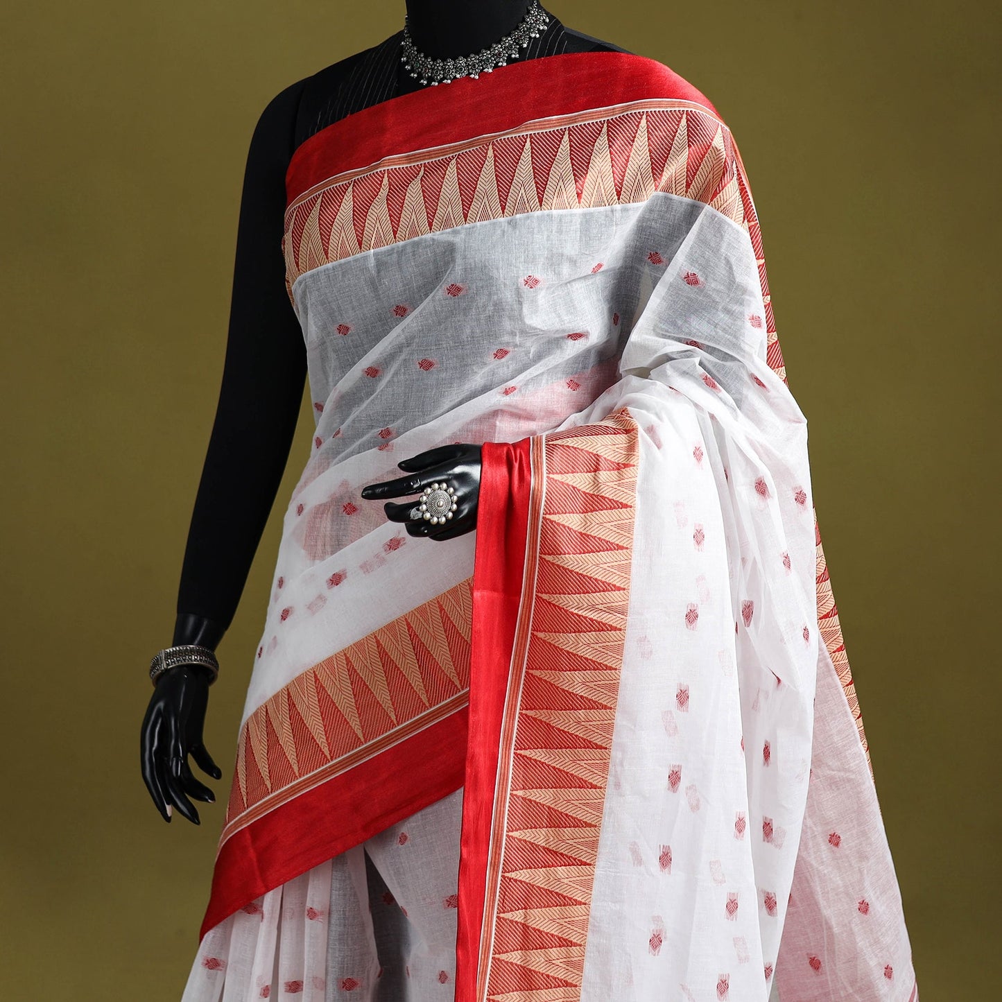Handloom cotton phulia jamdani saree with border 45