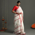  Handloom Cotton Phulia Jamdani Saree