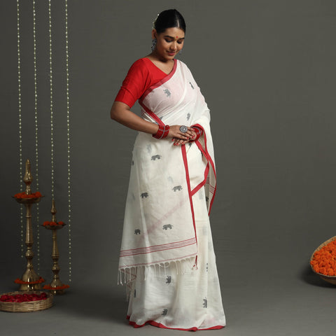  Handloom Cotton Phulia Jamdani Saree