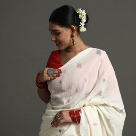  Handloom Cotton Phulia Jamdani Saree