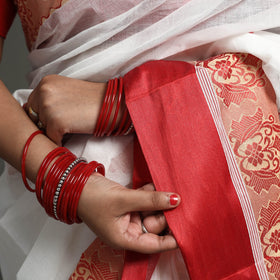  Handloom Cotton Phulia Jamdani Saree