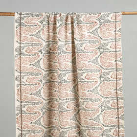 Off white - handloom cotton sanganeri towel 20 - handcrafted