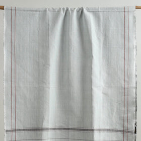 White Handloom Fine Cotton Plain Bath Towel