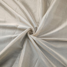 Handloom full tissue silver zari stripes chanderi silk