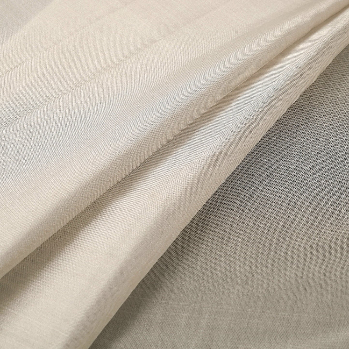 Handloom full tissue silver zari stripes chanderi silk