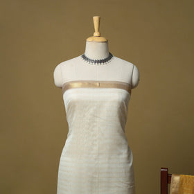 Handloom maheshwari silk zari work 2pc unstitched dress