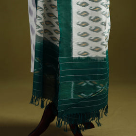 Handloom mercerised cotton pochampally ikat dupatta 04