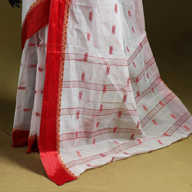 Handloom pure cotton phulia jamdani saree 39 - handcrafted