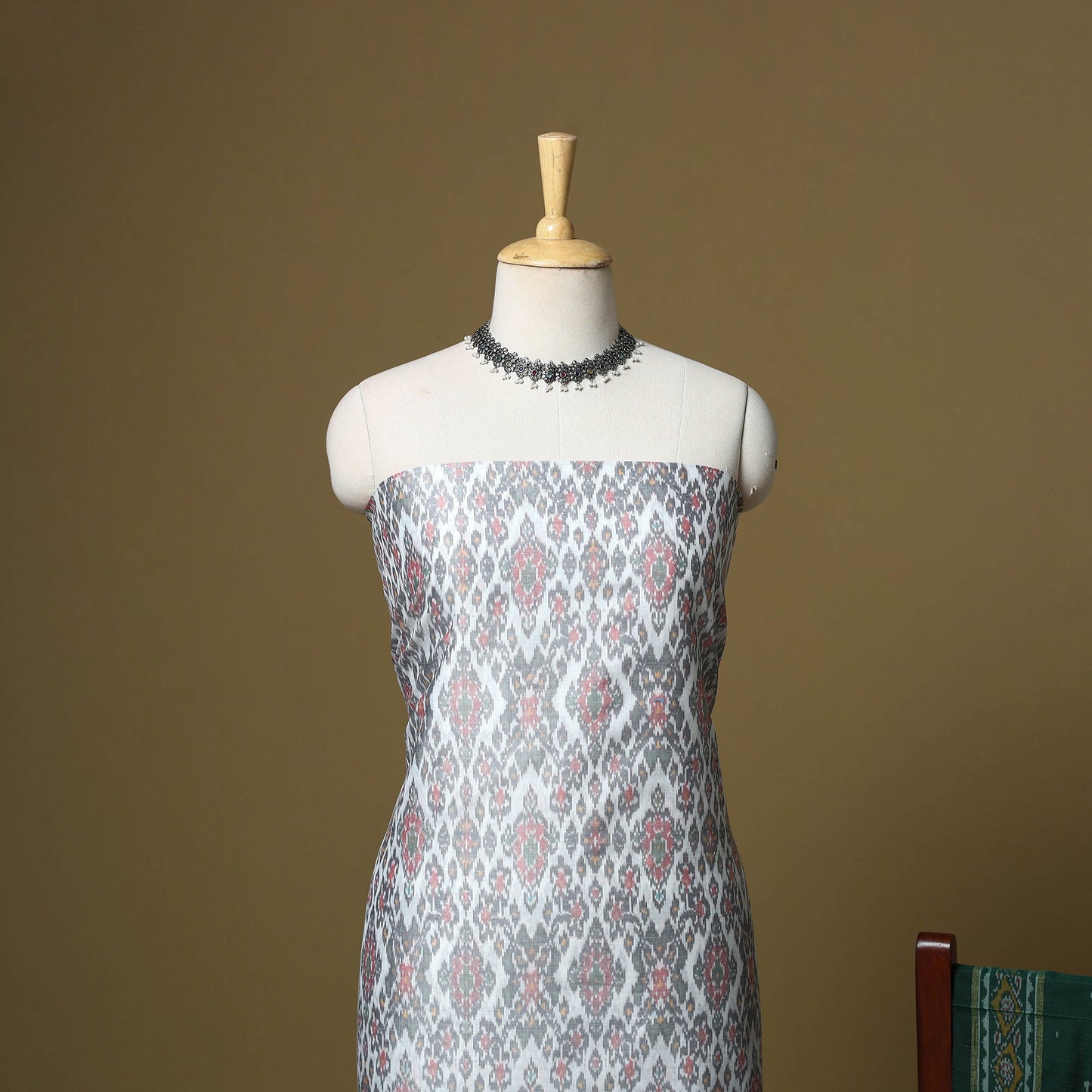 Handloom sico pochampally ikat 2pc unstitched dress