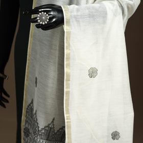 Handloom silk cotton handpainted madhubani dupatta 01