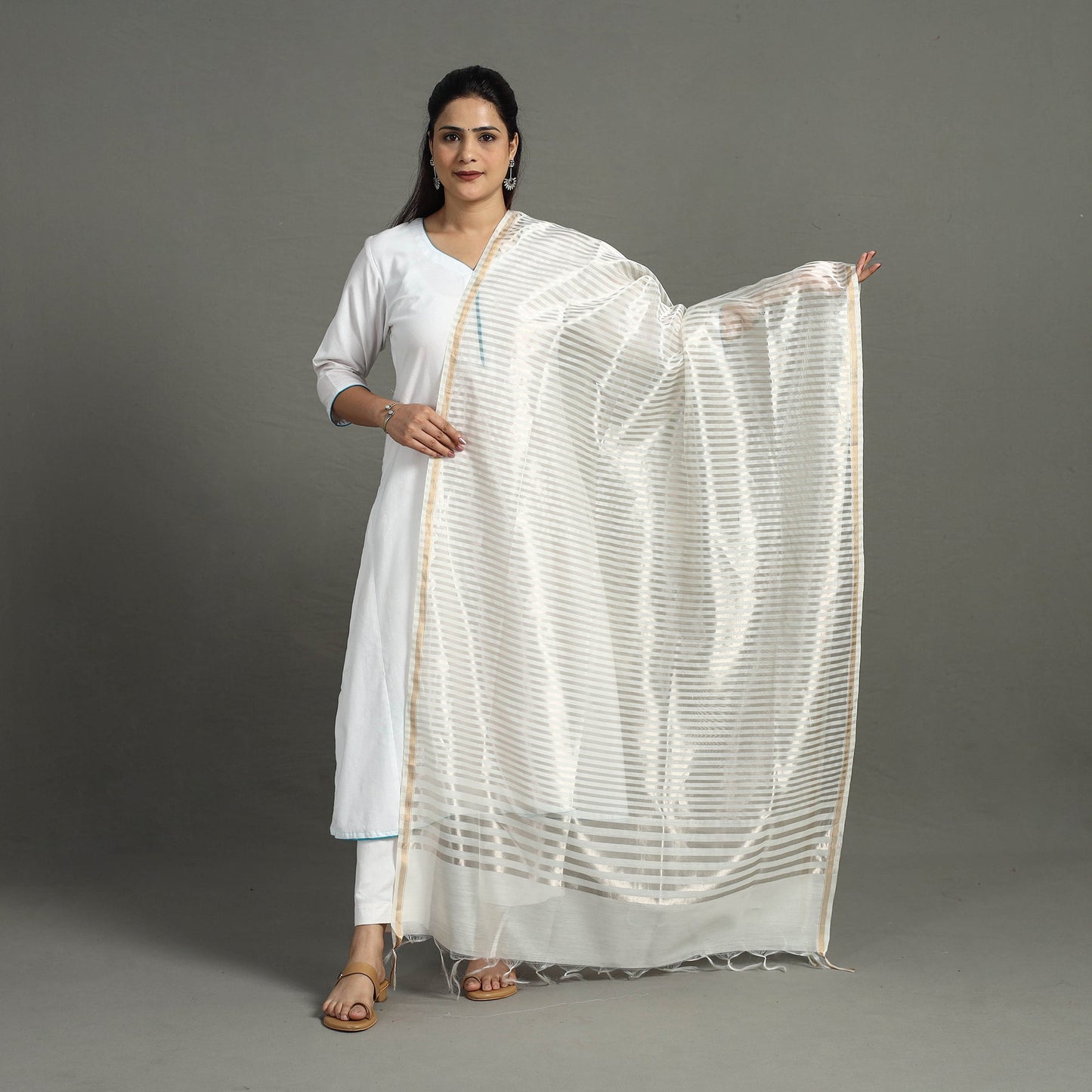 Buy Traditional Handloom Chanderi Dupatta Online