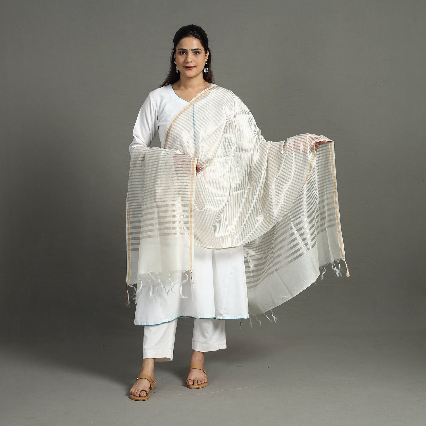 Buy Traditional Handloom Chanderi Dupatta Online