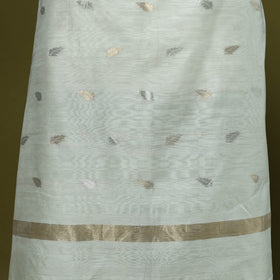 Handloom zari buti chanderi silk 2pc unstitched dress