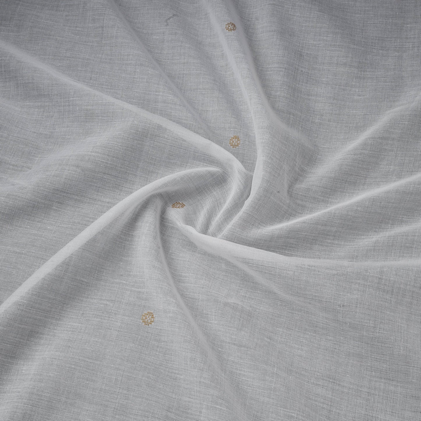 Handloom zari buti mercerised cotton chanderi fabric 04