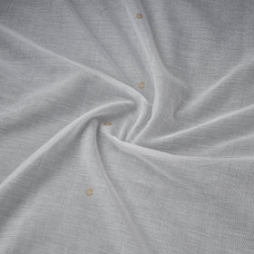 Handloom zari buti mercerised cotton chanderi fabric 04
